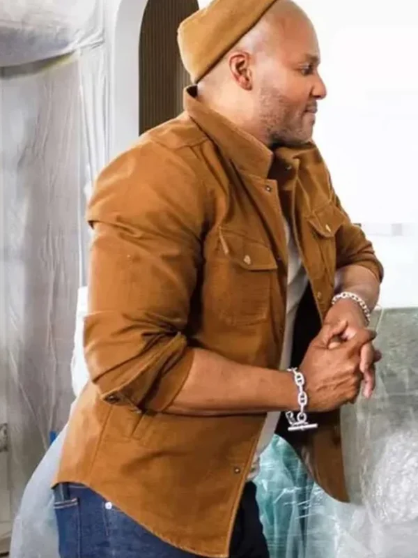 Michel Smith Boyd Rock the Block S06 Brown Jacket