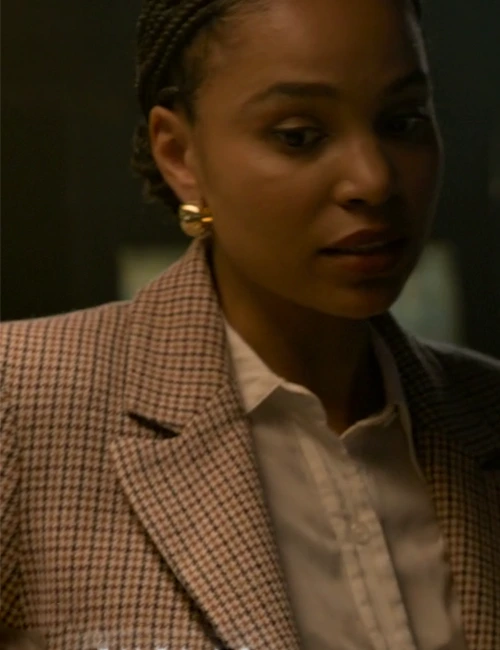 Michelle Taylor Dope Thief s01 Houndstooth Blazer Michelle Taylor Dope Thief s01 Houndstooth Blazer