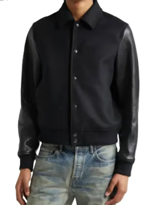 Mike Francis NCIS Origins S01 Black Varsity Jacket
