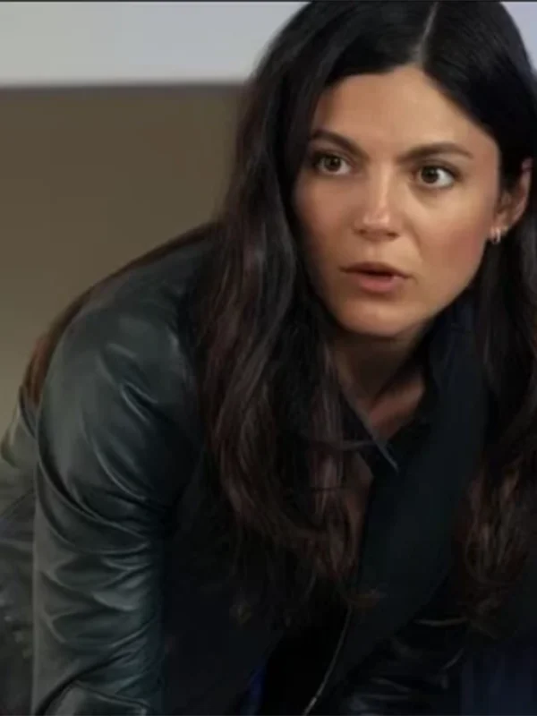 Monica Barbaro FUBAR S02 Black Leather Jacket