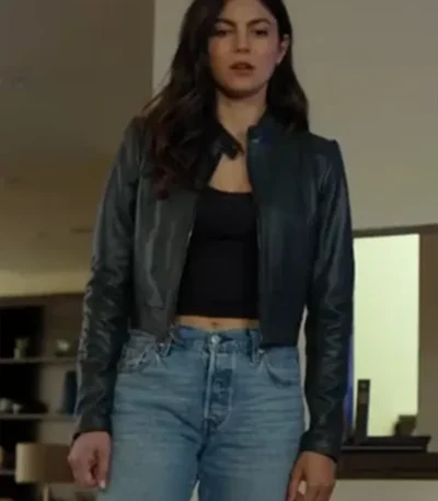 Monica Barbaro FUBAR S02 Black Leather Jacket