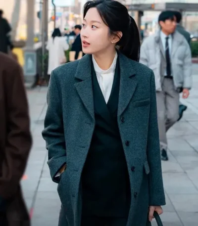 Moon Ga-young Law and the City S01 Grey Wool Coat