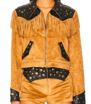 High Potential S02 Morgan Gillory Fringe Jacket