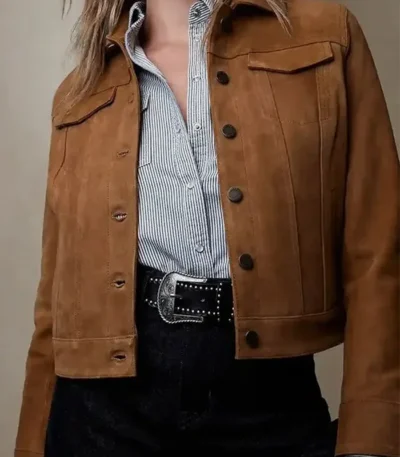 Morgan Kohan Sullivans Crossing S03 Brown Suede Jacket