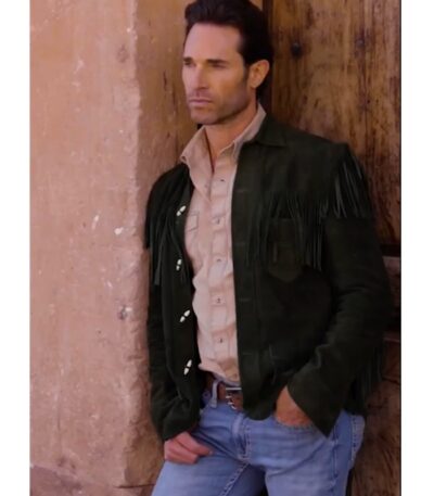 My Rival Renato Tirado Green Fringe Jacket