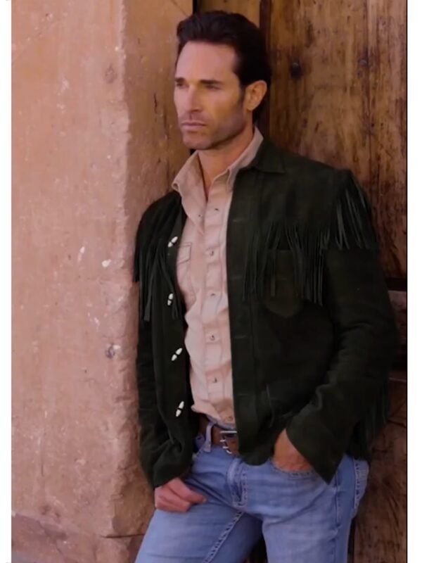 My Rival Renato Tirado Green Fringe Jacket
