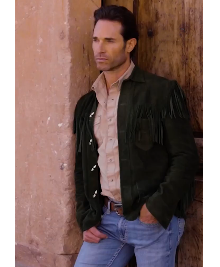 My Rival Renato Tirado Green Fringe Jacket My Rival Renato Tirado Green Fringe Jacket