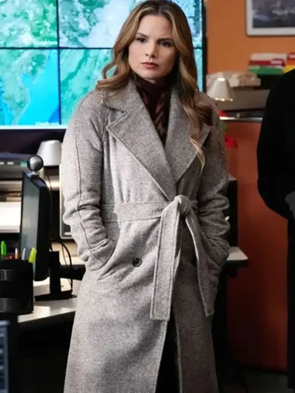 NCIS S23 Jessica Knight Grey Trench Coat