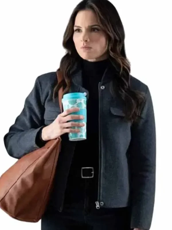 NCIS S23 Jessica Knight Grey Wool Jacket