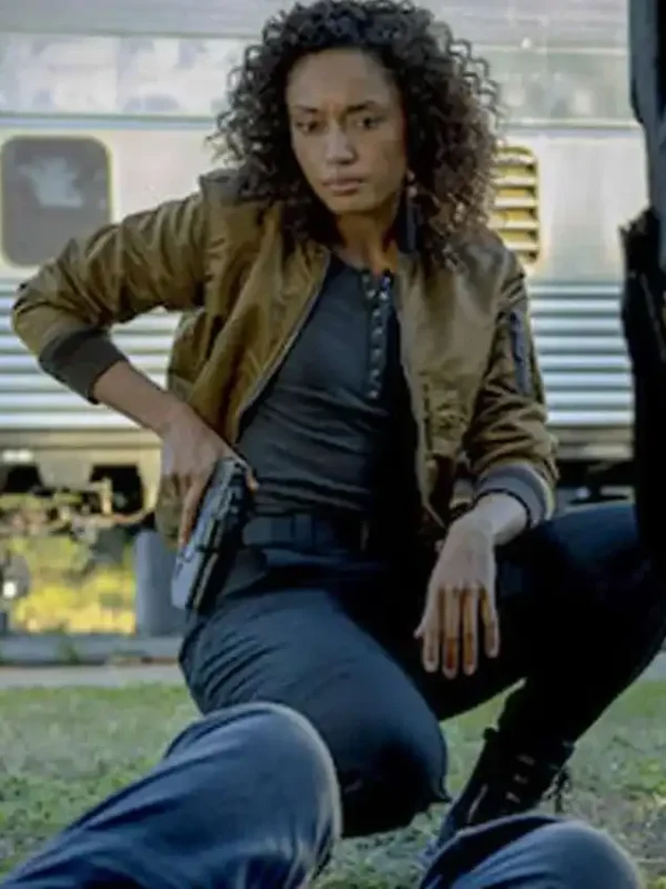 NCIS Sydney Michelle Mackey Brown Bomber Jacket
