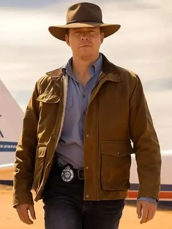 NCIS Sydney S03 Jim Dempsey Brown Cotton Jacket