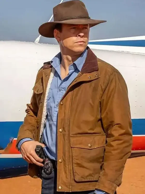 NCIS Sydney S03 Jim Dempsey Brown Cotton Jacket