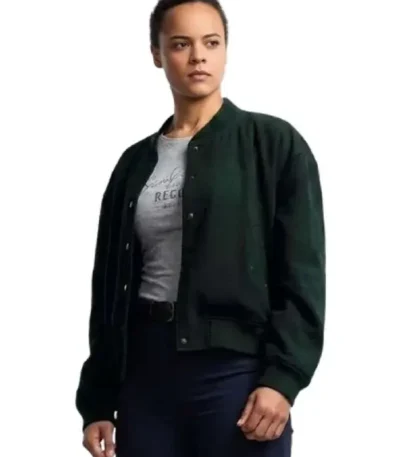 Neagley Frances Neagley Green Bomber Jacket