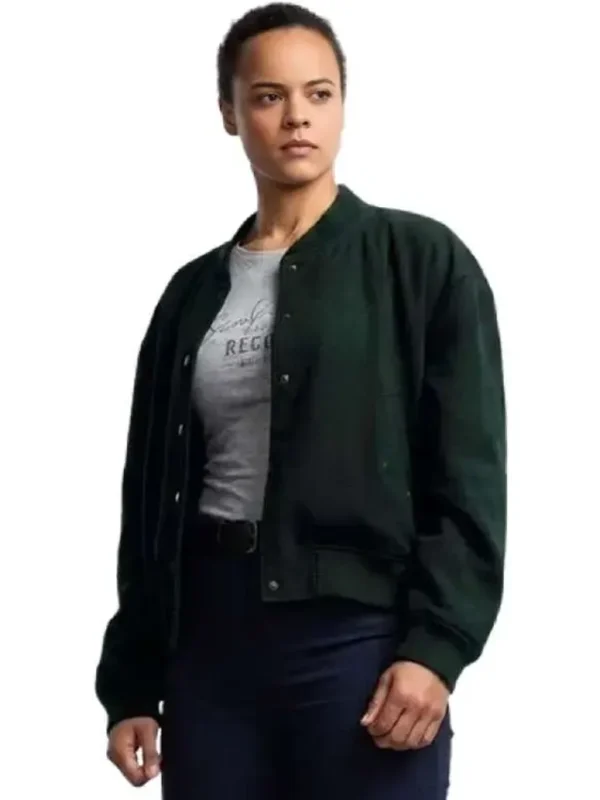 Neagley Frances Neagley Green Bomber Jacket