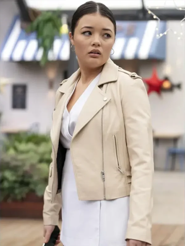 Neighbours Sadie Rodwell Biker Leather Jacket