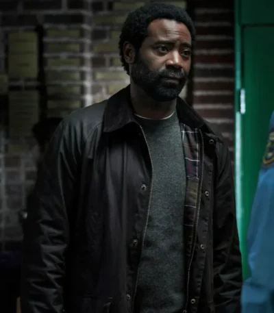 Nicholas Pinnock Long Bright River S01 Black Jacket