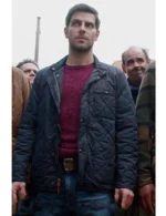 Nick Burkhardt Grimm S04 Blue Quilted Jacket