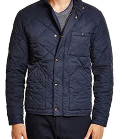 Nick Burkhardt Grimm S04 Blue Quilted Jacket