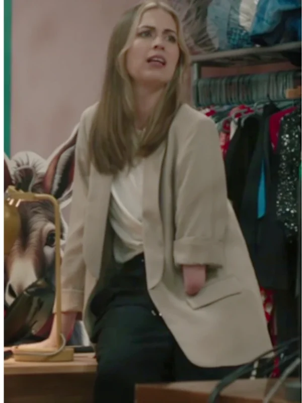 Nicole Pushers S01 Ruched Sleeves Blazer