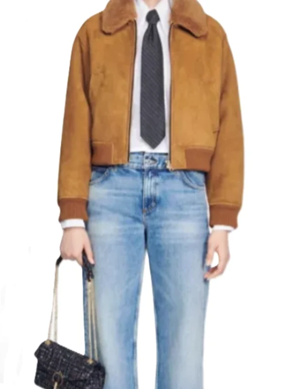 Nina Chase FBI Most Wanted S06 Brown Bomber Jacket