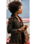 Nina Duster Black Cotton Jacket