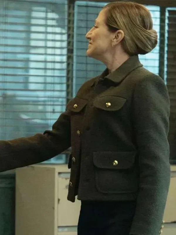 Nina Hobbs Mayor of Kingstown S04 Green Wool Jacket