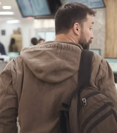 Noah Wyle The Pitt S02 Brown Denim Jacket
