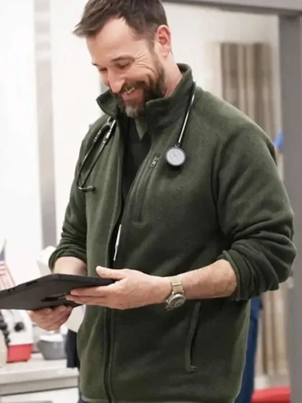 Noah Wyle The Pitt S02 Green Jacket
