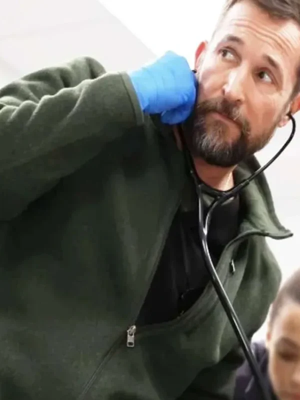 Noah Wyle The Pitt S02 Green Jacket