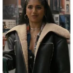 Not Suitable for Work Abby Chilukuri Shearling Leather Jacket