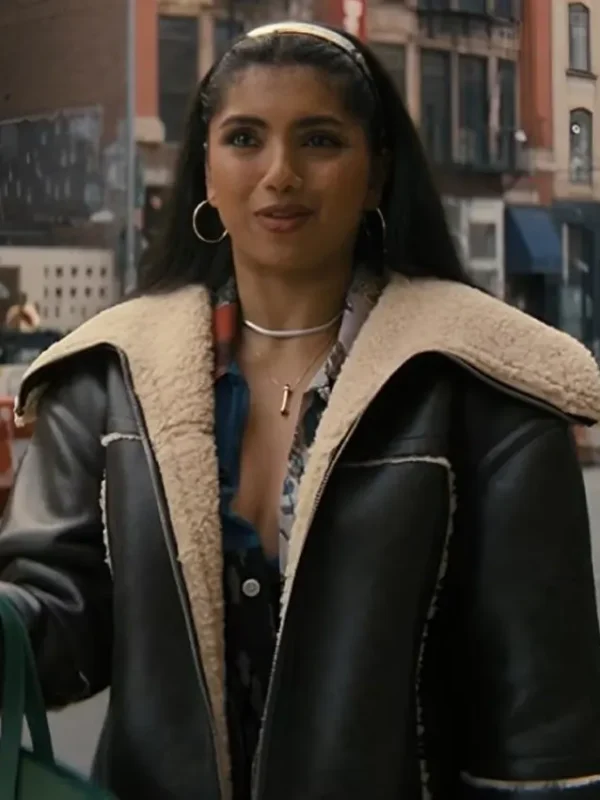 Not Suitable for Work Abby Chilukuri Shearling Leather Jacket