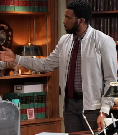 Nyambi Nyambi Night Court S03 Grey Jacket