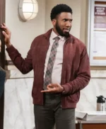 Nyambi Nyambi Night Court S03 Suede Leather Jacket