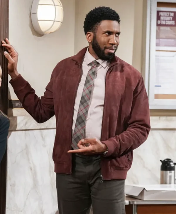 Nyambi Nyambi Night Court S03 Suede Leather Jacket