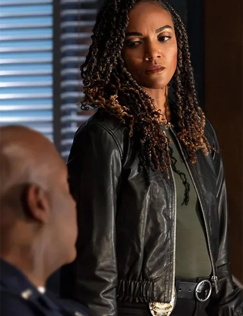 Nyla Harper The Rookie Black Leather Jacket