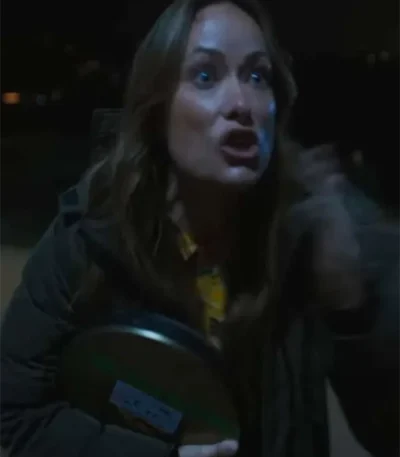 Olivia Wilde The Studio S01 Green Coat