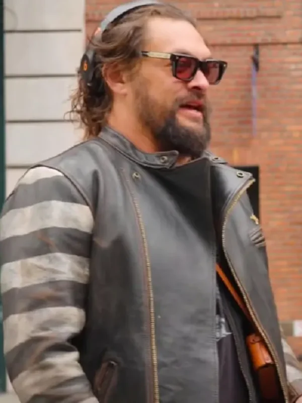 On the Roam Jason Momoa Leather Moto Jacket