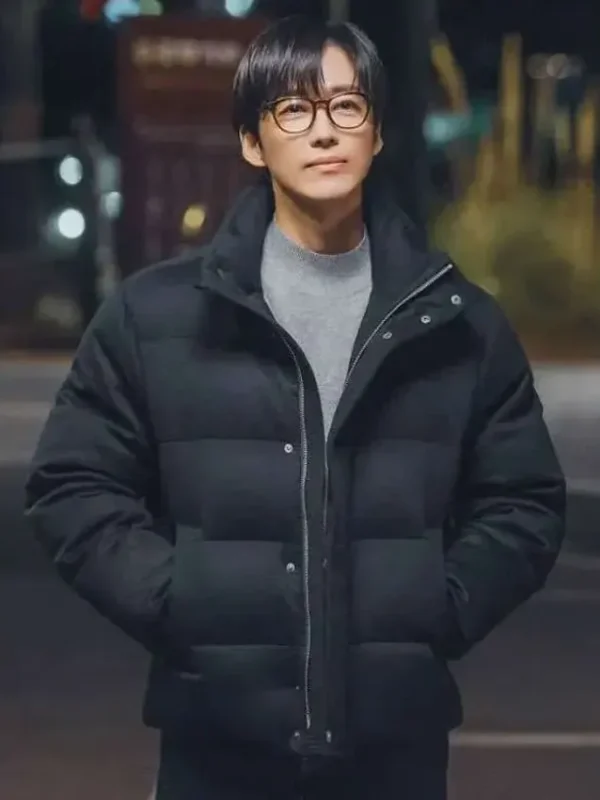 Our Movie Lee Je-ha Black Puffer Jacket