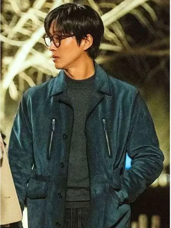 Our Movie Lee Je-ha Blue Suede Jacket