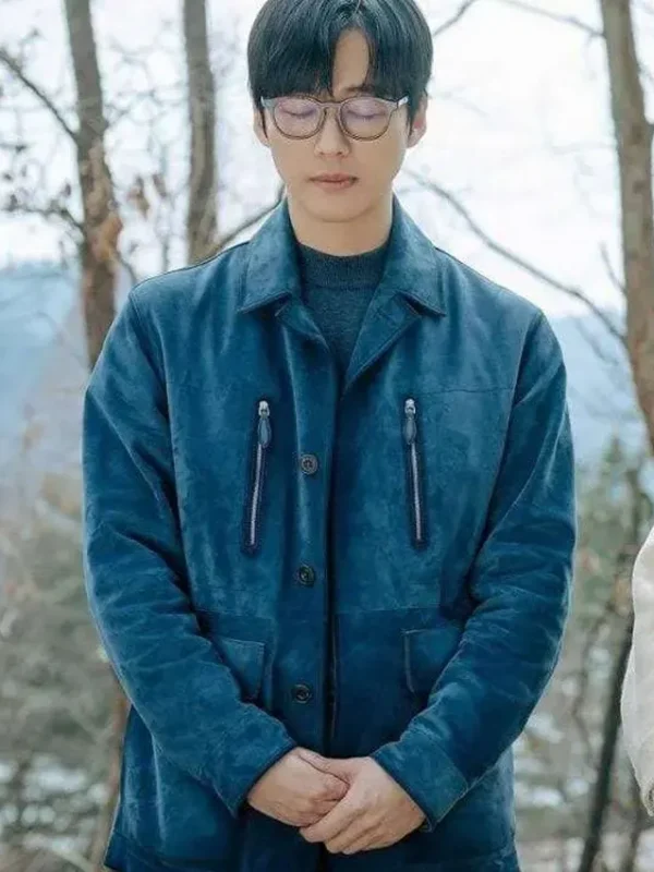 Our Movie Lee Je-ha Blue Suede Jacket
