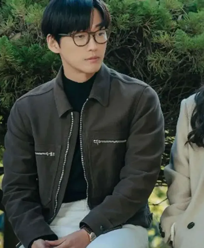 Our Movie Lee Je-ha Brown Cotton Jacket Our Movie Lee Je-ha Brown Cotton Jacket