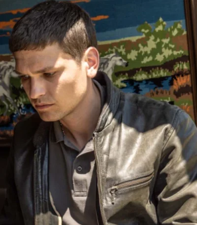 Pablo Cobo Malditos Black Leather Jacket