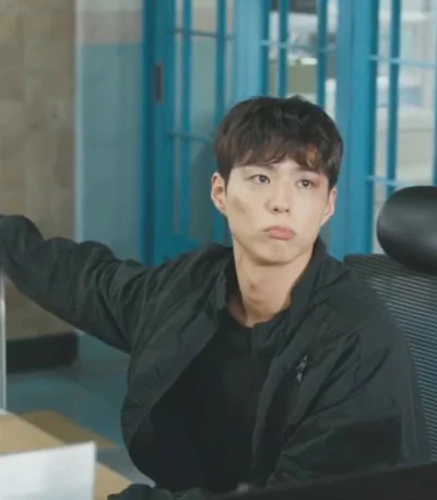 Park Bo-gum Good Boy S01 Black Bomber Jacket