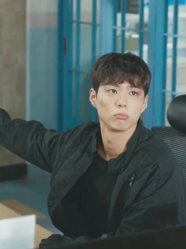 Park Bo-gum Good Boy S01 Black Bomber Jacket