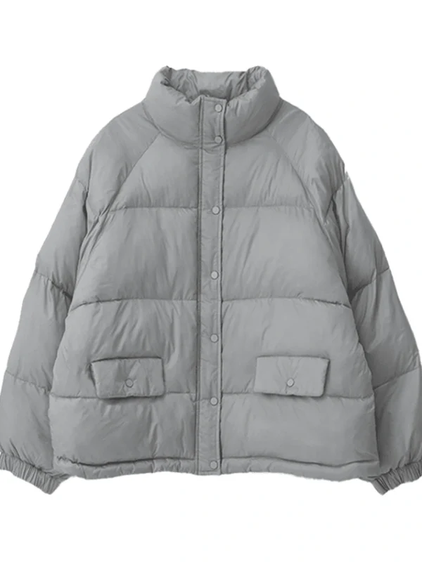 Park Bo-young Our Unwritten Seoul S01 Grey Puffer Jacket