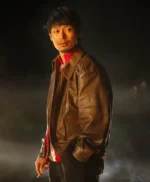 Park Hoon Trigger S01 Brown Leather Jacket