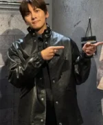 Park Tae-Jun The Manipulated Black Leather Jacket