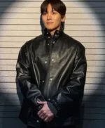 Park Tae-Jun The Manipulated Black Leather Jacket