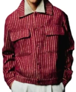 Parth Thakerar Brassic S07 Red Striped Jacket