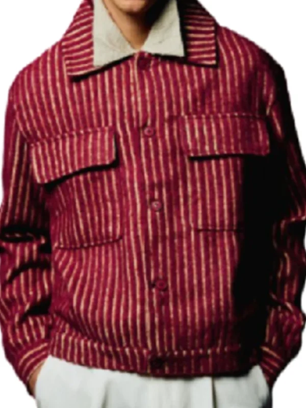 Parth Thakerar Brassic S07 Red Striped Jacket
